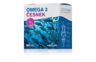 Nefdesante Omega 3 Česnek + rybí olej 90 kapslí